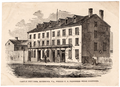 Castle Thunder, Richmond, VA, where US Prisoners were confined
